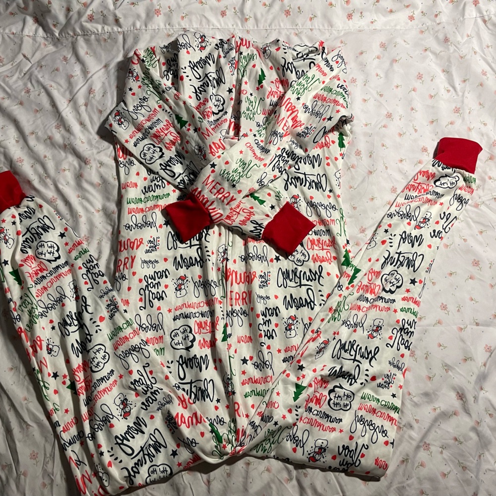 Festive Red and White Kids Pajamas